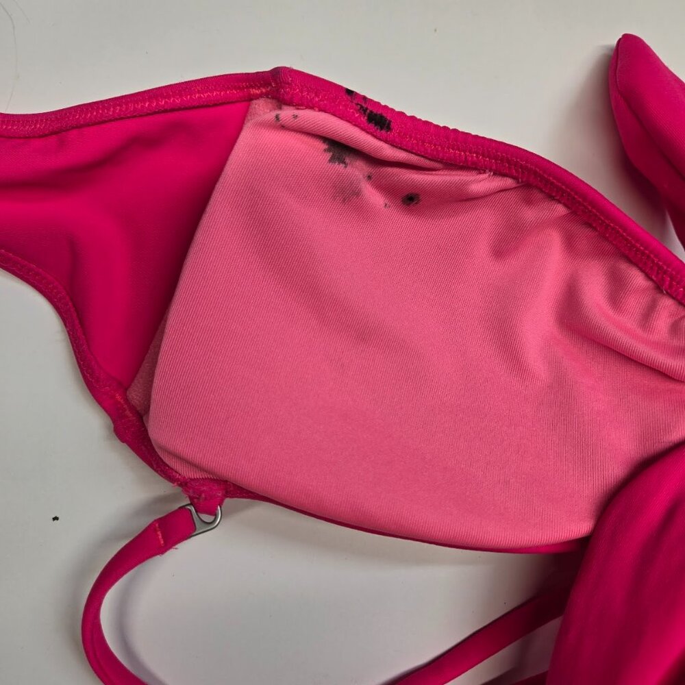 Victoria's Secret Knot Bandeau Bikini Top Hot Pink Small - Picture 4 of 4